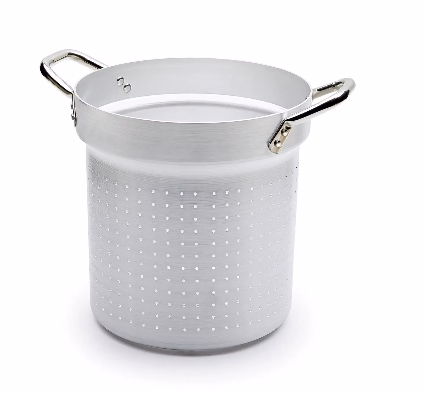 Colapasta in alluminio per pentola con due maniglie in acciaio Inox