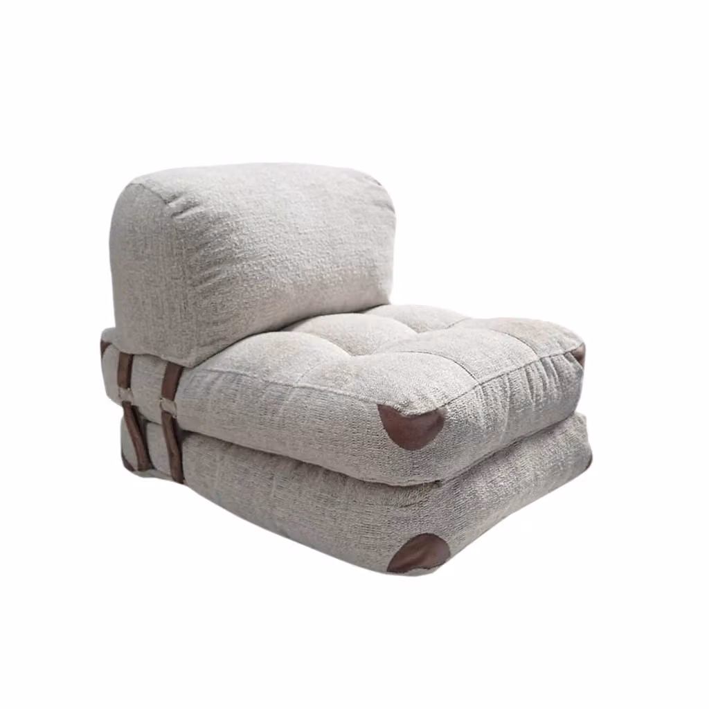 Poltroncina Surigae DMORA Grigia L 80 cm x P 60 cm x H 70 cm – 2