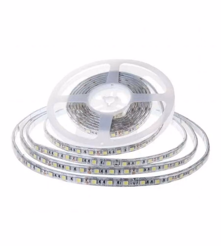 Strip LED V-TAC SMD2835 da 10m, 7.5W/m, 120 LED/m, 4000K Luce Bianca Fredda, 24V, IP65, Larghezza: 10 mm