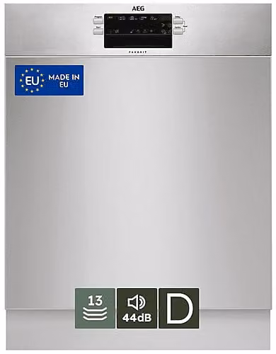 Lavastoviglie da incasso sottopiano AEG FUS5360CZM in Inox Silver, 5 programmi, L: 59,6 cm, A: 81,8 cm, P: 57 cm, Classe energetica D