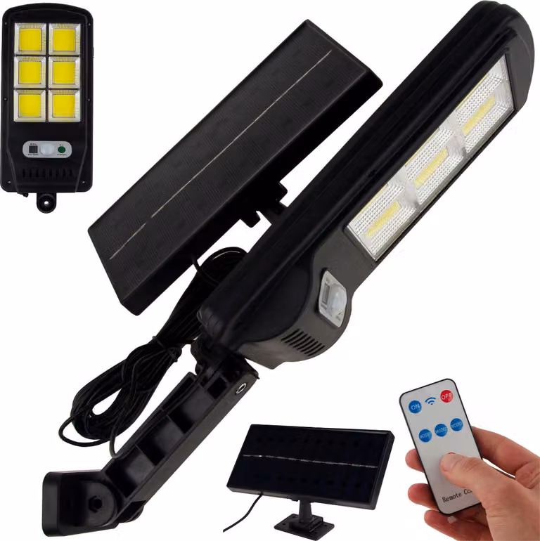 Lampione solare Cob 120Led + pannello