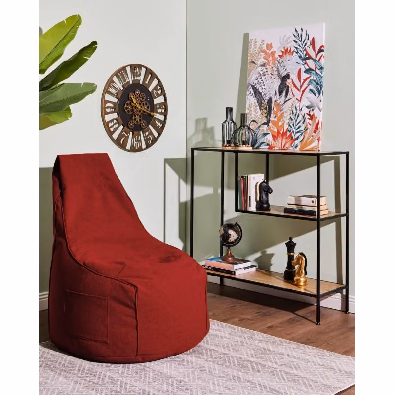 Poltrona Sacco Milly Casa Collection in Tessuto Rosso L/P/H: 65 x 65 x 95 cm – 2