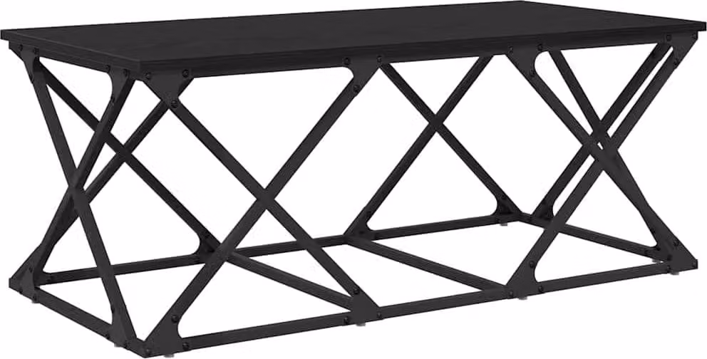 Tavolino da salotto Rovere Nero 100 x 49 x 40 cm