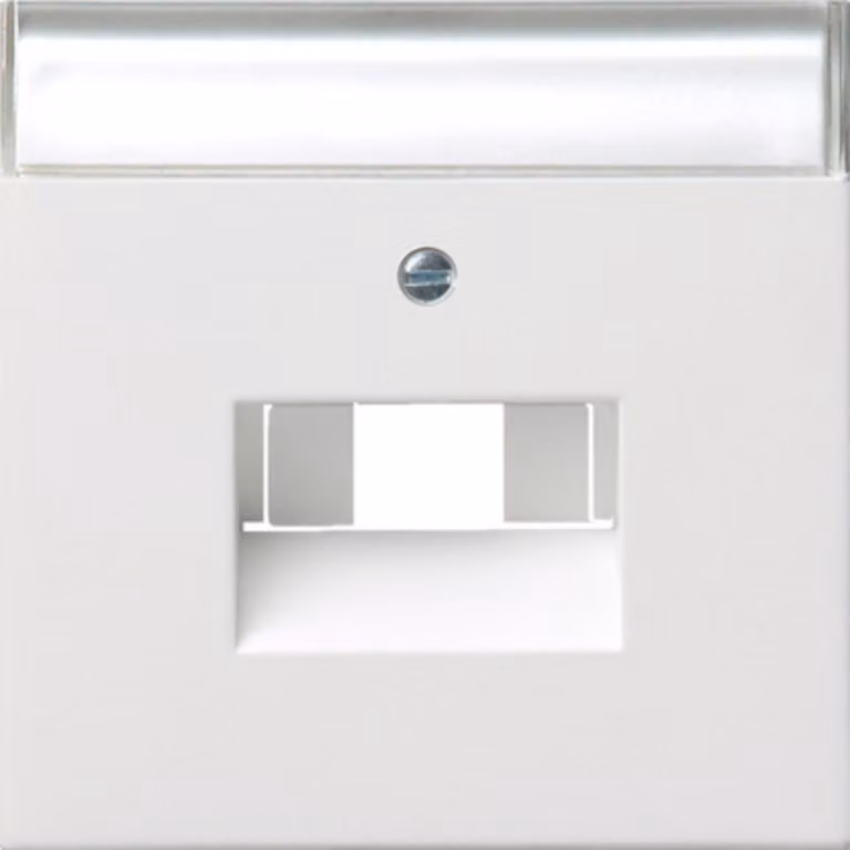 Targa centrale Gira UAE/IAE/ISDN rws/gl con blocco titolo 0284112