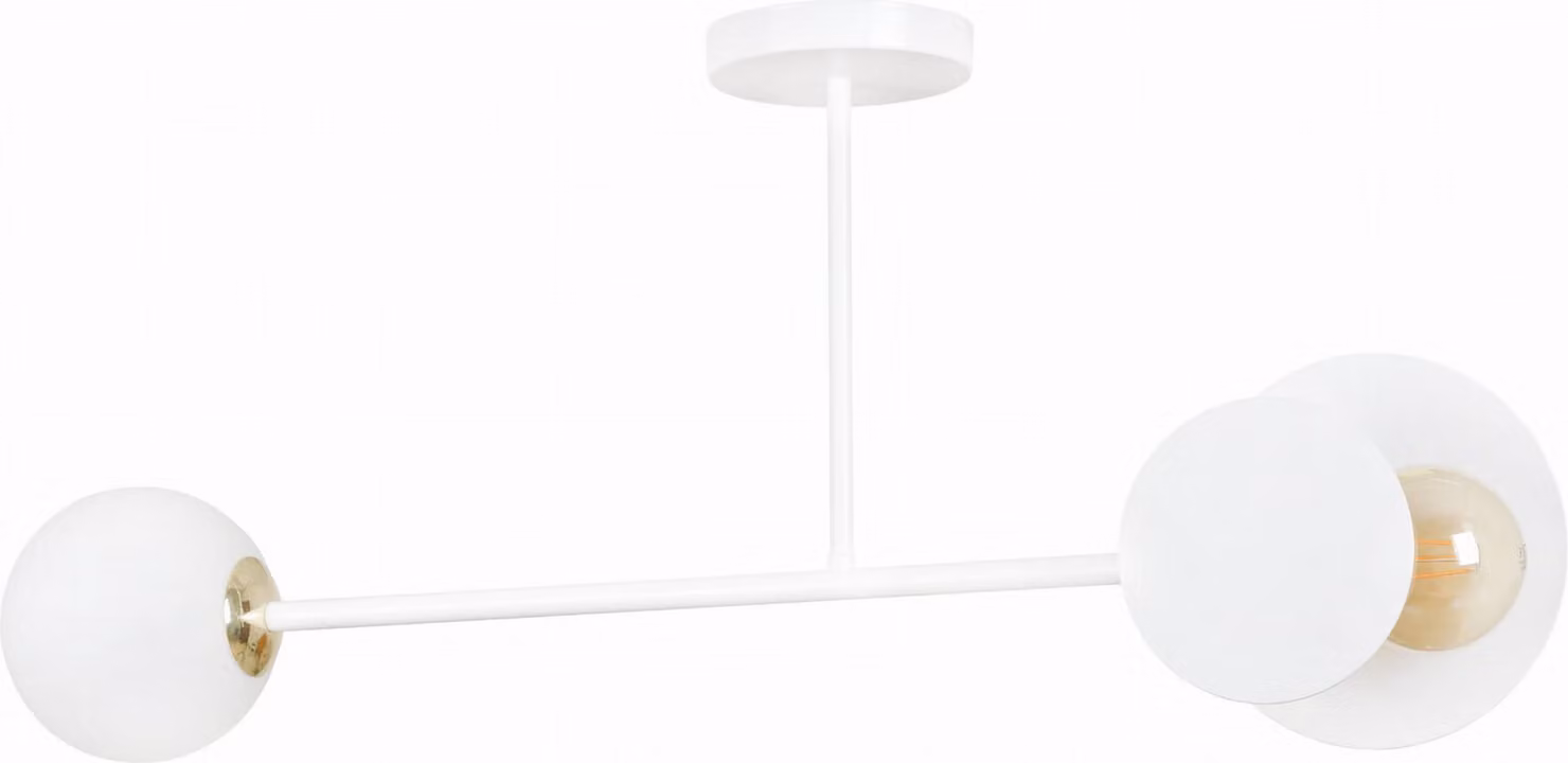LAMPADA DA SOFFITTO Emibig 2xE27 60W MINERVA 2 BIANCA 613/2