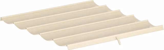 Copertura per Gazebo e Pergola Outsunny in Poliestere con 10 Fori di Drenaggio, Beige, 250 x 255 cm – 1