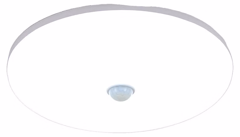 Lampada da soffitto, sensore di movimento, design impermeabile, BIANCO