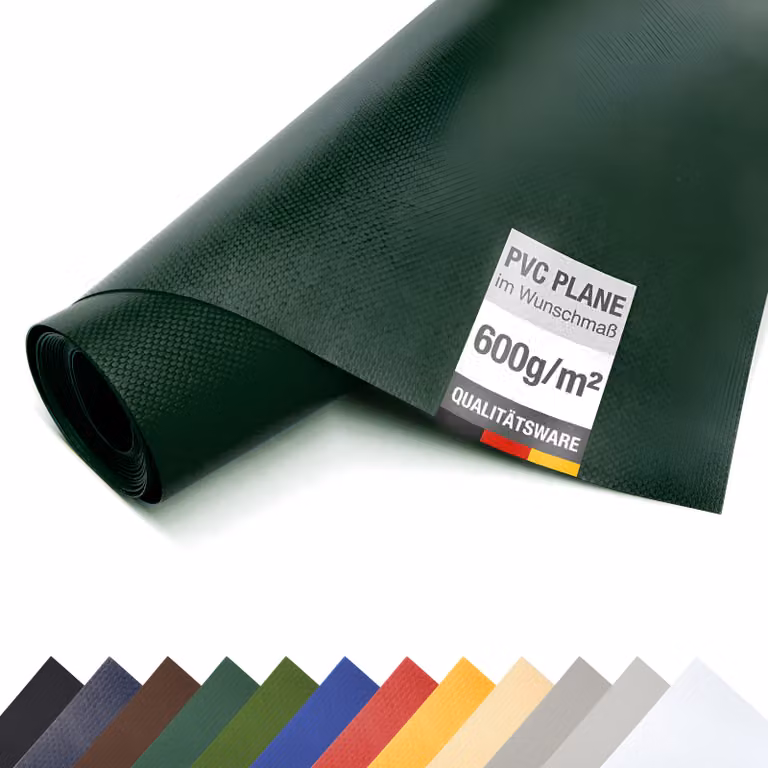 Telone in PVC per camion 600 g/m² al metro telone opaco (verde, 3m x 3m)