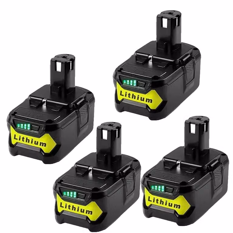 Batterie, capacità 6000 mAh, compatibili con utensili elettrici, confezione da 4 batterie da 12000 mAh