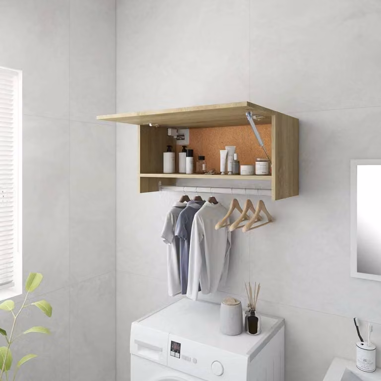 The Living Store Armadio rovere Sonoma 70x32,5x35 cm Materiale legno