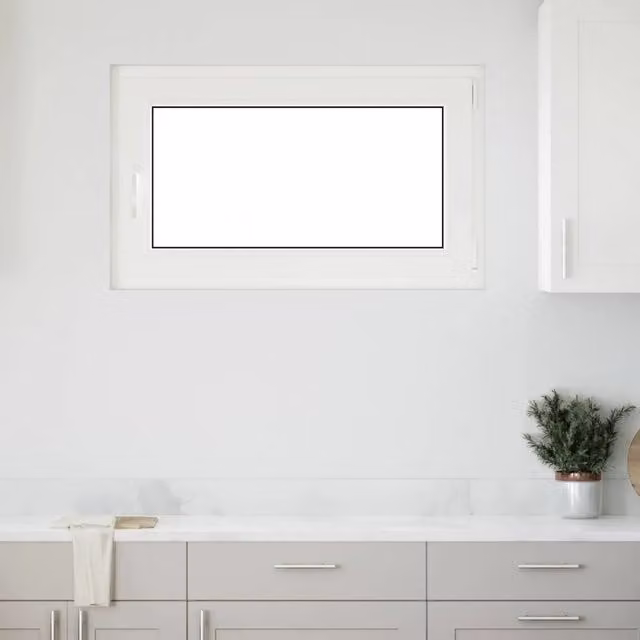 Finestra per seminterrato vidaXL in plastica bianca con vetro trasparente, modello tilt and turn, L: 100,0 cm, H: 60,0 cm