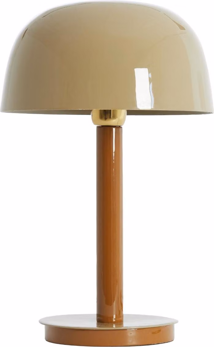 Lampada da tavolo - marrone - Marivet - metallo - Ø 25cm - E27 - 8057882 - Light & Living