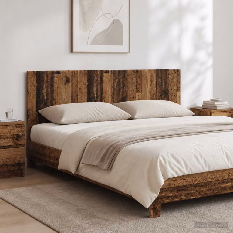 Testiera da muro vidaXL BREDA in legno ingegnerizzato marrone con ripiano integrato