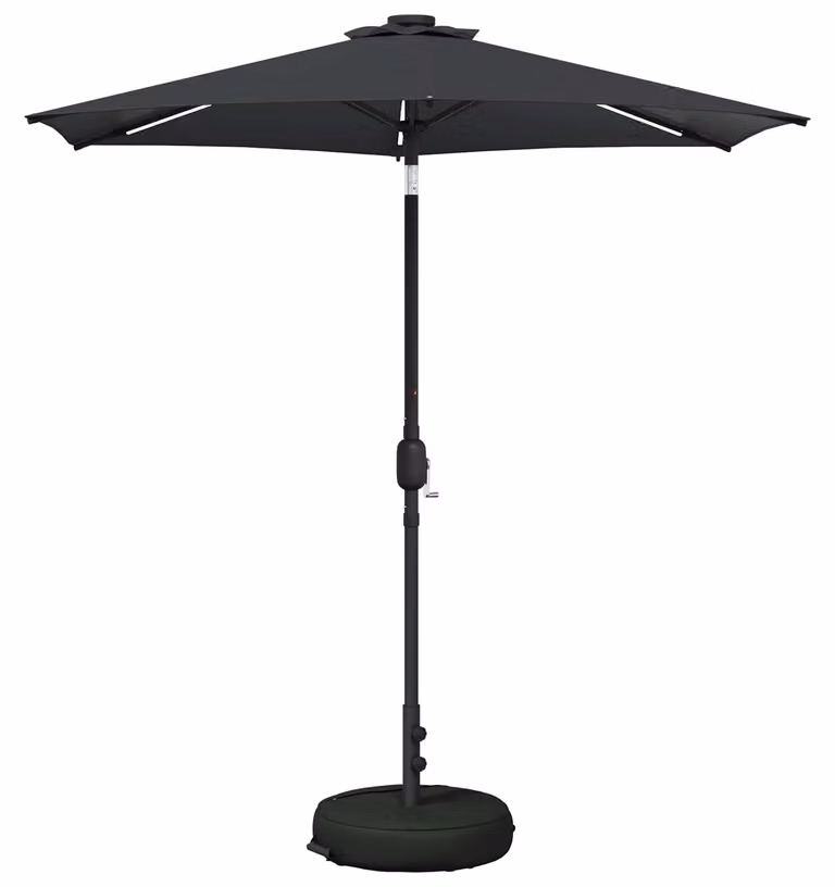 Parasol da Giardino con Luci LED 230 x 230 cm Poliestere