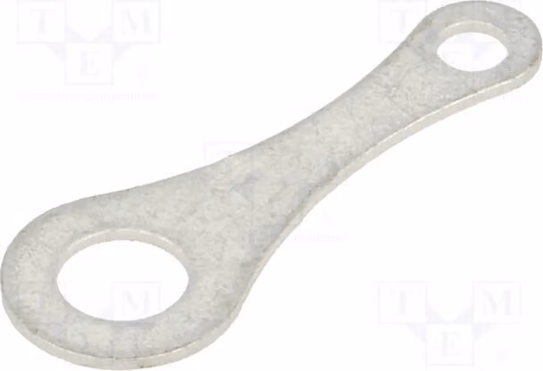 5 connettori a crimpare ad anello, filettati M4, passo 0,5 mm, per saldatura, diametro: 4,32 mm, in ottone, modello 7333 - connettori per saldatura