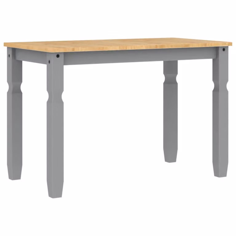 Tavolo da Pranzo 112x60x75 cm in Legno Massello di Pino