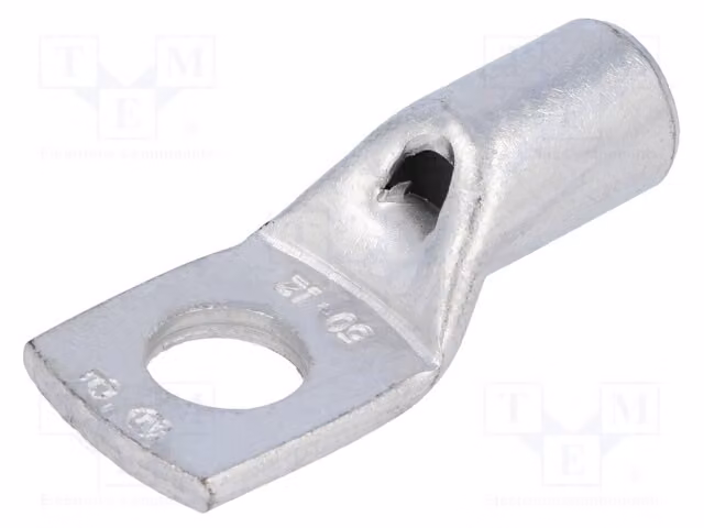 1 connettore a crimpare per cavo coassiale M12, sezione 50 mm², per collegamenti di cavi, modello VA01-0124, confezione da 50 pezzi, isolato