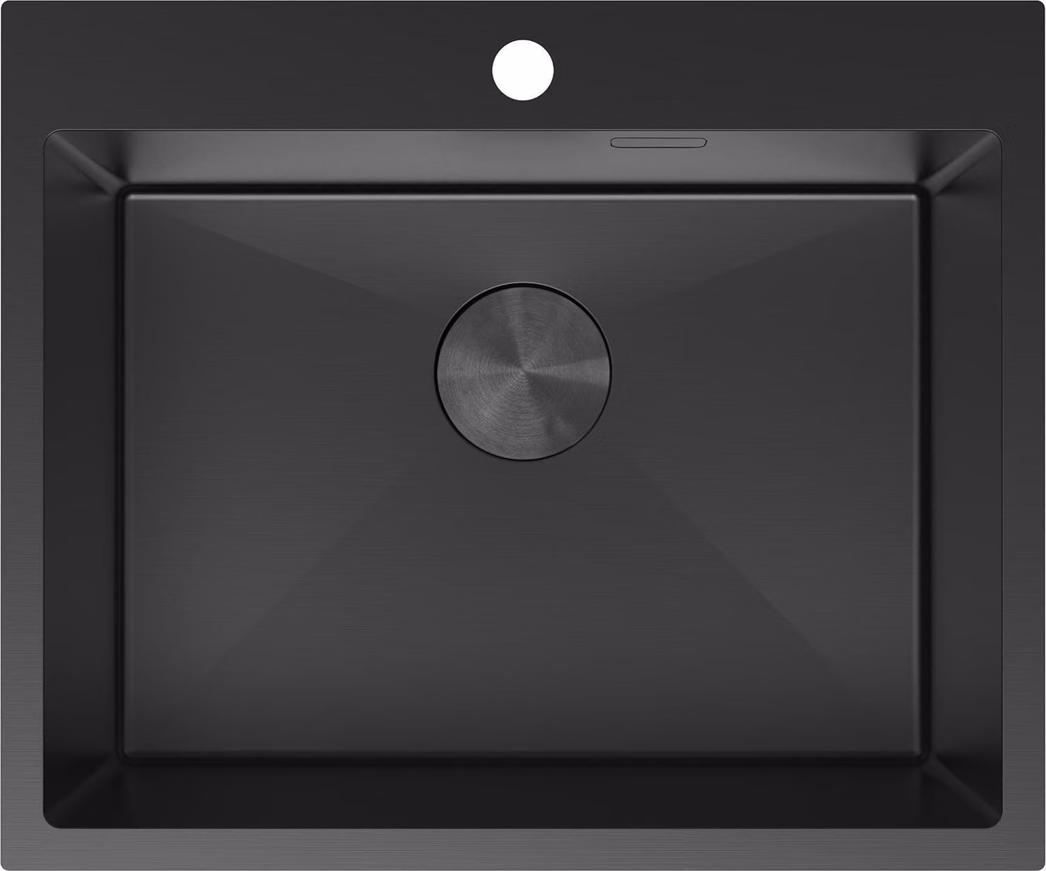 Mexen Solix lavello in acciaio inox 1-vasca 600 x 500 mm, nero - 6408601000-70