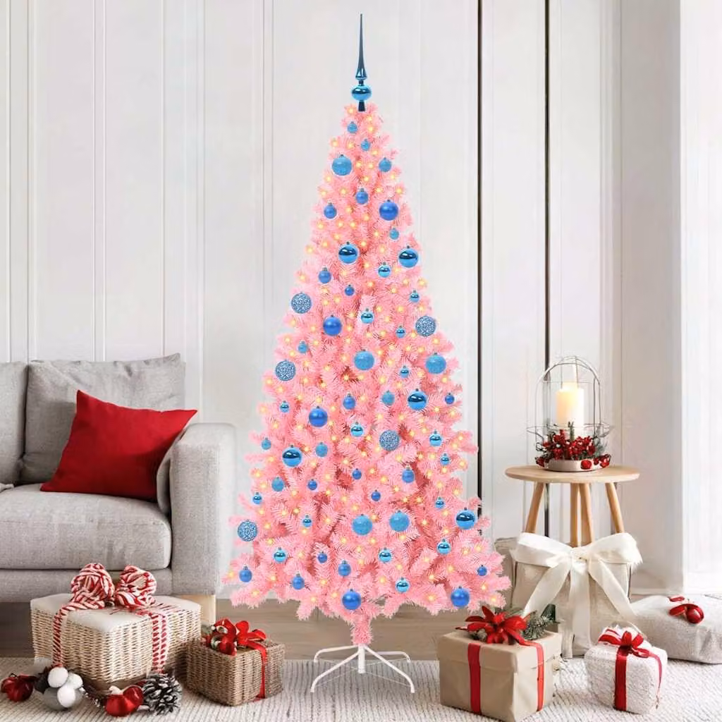 Maison Exclusive - Albero di Natale rosa, 180 cm, in PVC