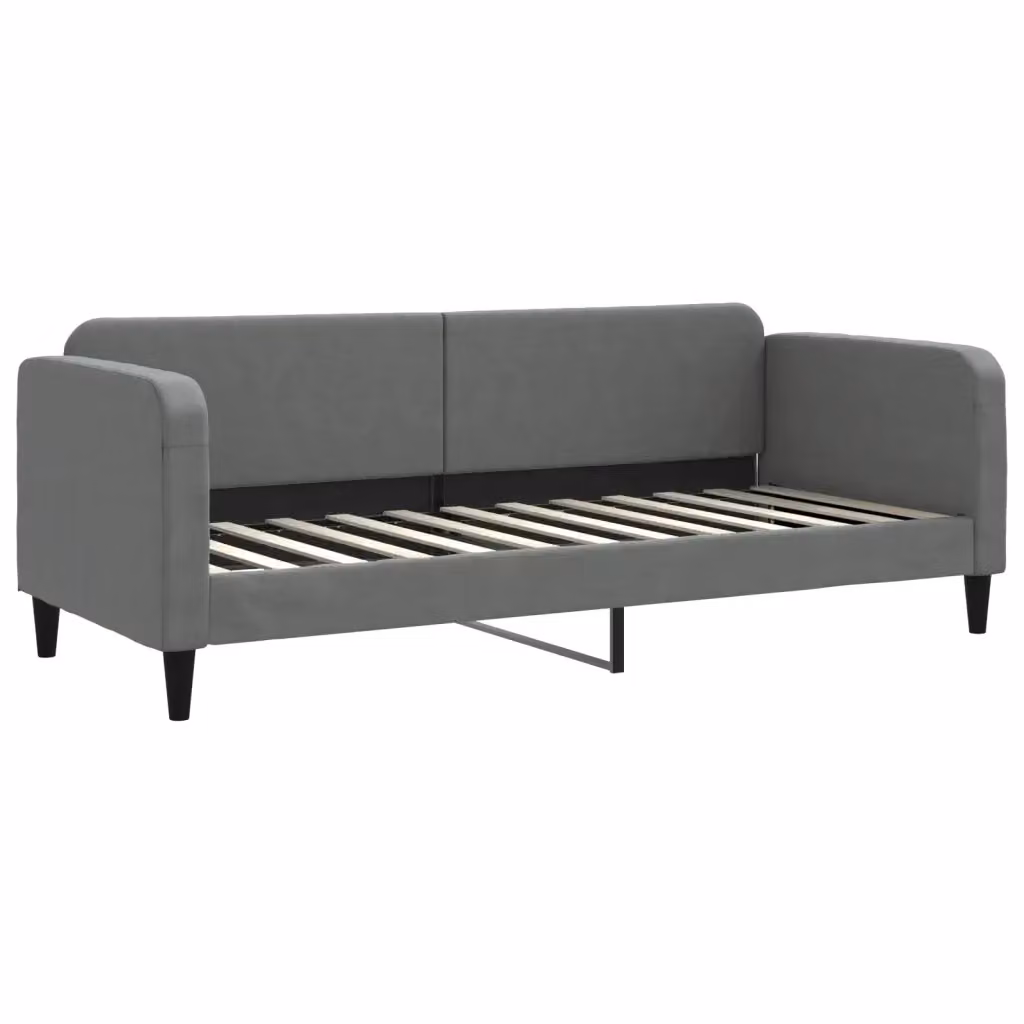 Letto da giorno moderno vidaXL in tessuto grigio con struttura imbottita L: 223 cm, P: 90 cm, H: 75 cm – 2