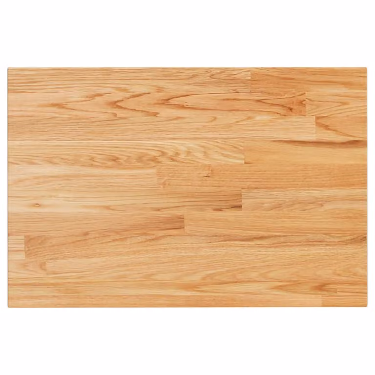 Piano Bagno Marrone Chiaro 60x40x1,5cm Legno Massello Trattato