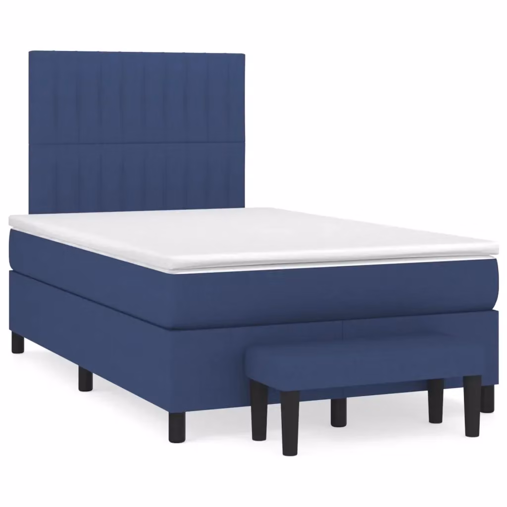 Letto Ibrido con Giroletto a Molle e Materasso vidaXL, Colore Blu e Bianco, L/P/H: 120 x 200 x 203 cm – 2