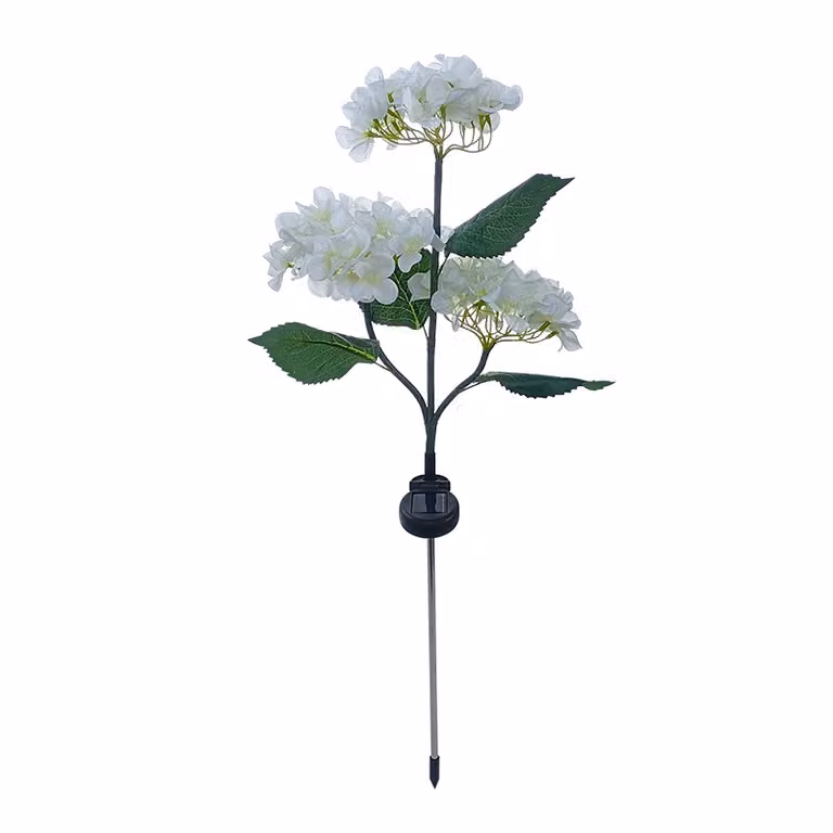 SUNARI Fiori Lampada Solare LED FLS-93 Ortensia 3000K 600mAh Li-Ion per sempre Luce