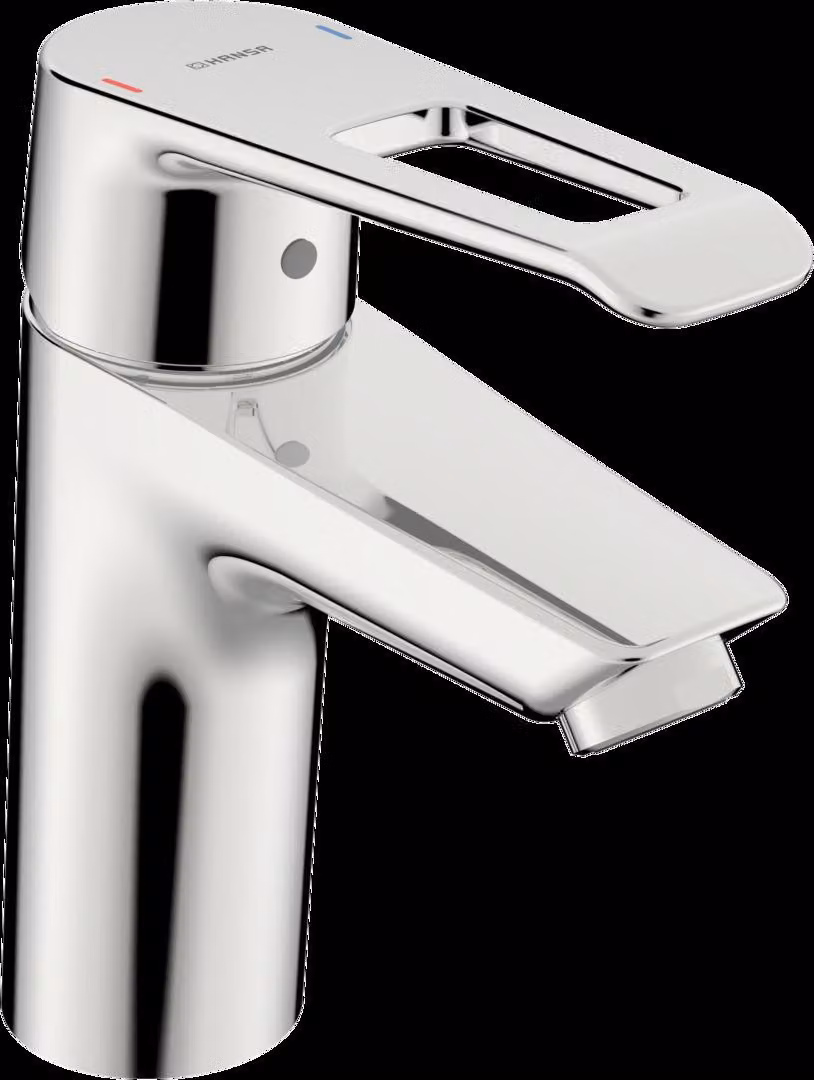 HANSA HANSAPOLO Mitigeur de lavabo, support de chaîne sans chaîne, saillie 110mm, 515022930005, 51522286, 51522286