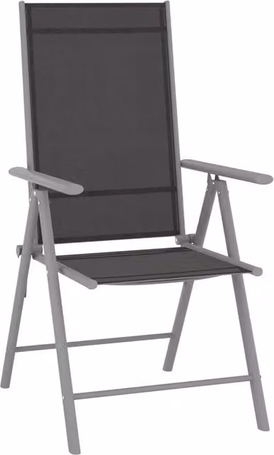 Set da Pranzo da Giardino 10 pz Nero e Argento 3070646