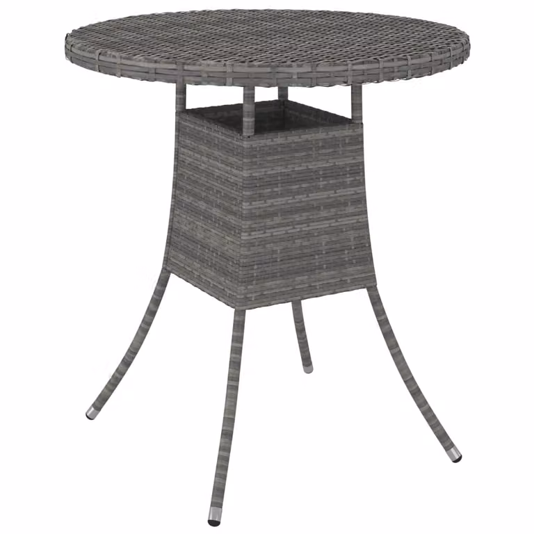 Maison Exclusive - Tavolo da Giardino Grigio 70x70x73 cm in Polyrattan