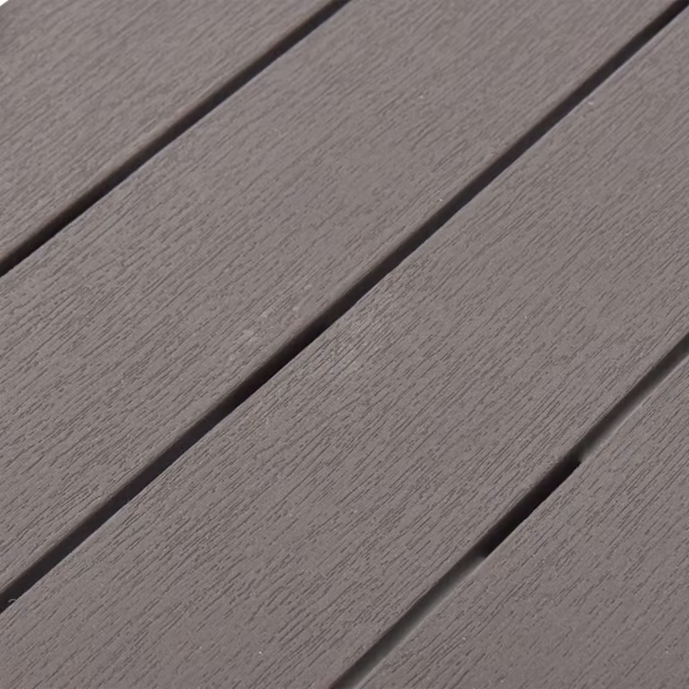 Panche da giardino 2 pezzi. Plastica color moka