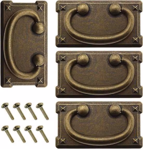 Set di ricambi in bronzo per lavatrici - 4 pezzi con maniglie quadrate