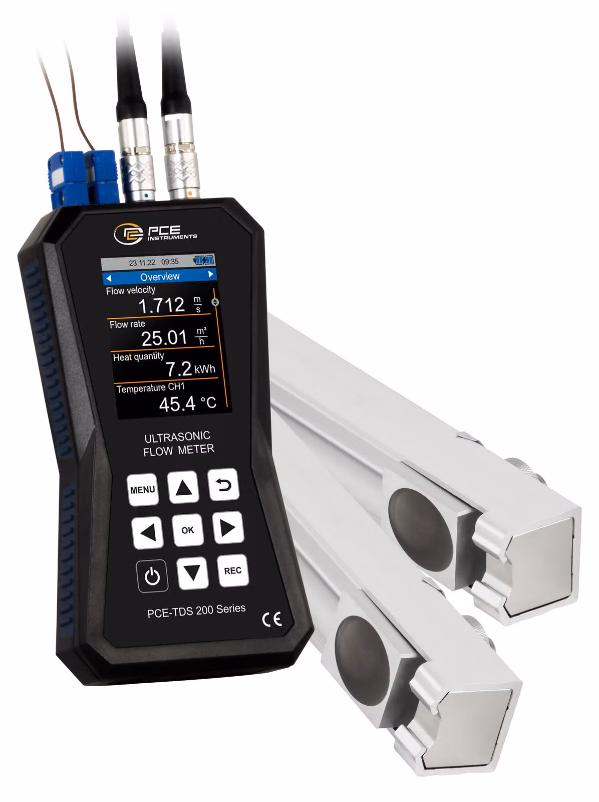 Misuratore di portata a ultrasuoni PCE Instruments modello PCE-TDS 200+ MR