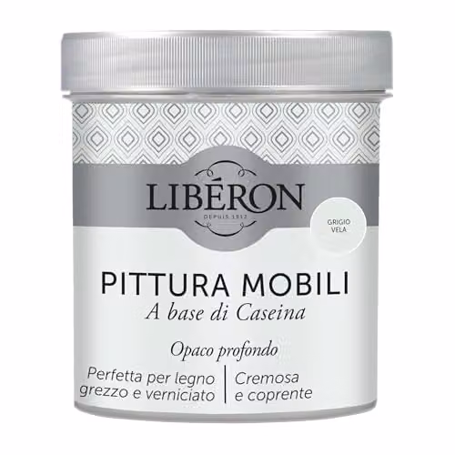 Libéron Pittura Mobili a base di Caseina Grigio Vela 0,5L