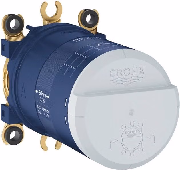 Corpo incasso universale per doccia Rainshower Grohe in ottone blu – 1