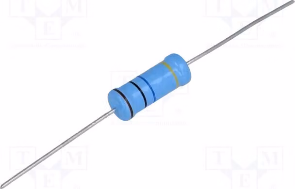 5 resistenze: smaltata metallica, tipo through-hole (THT), diametro 6,8x19 mm, tolleranza 5%, potenza 1W, resistenza 10 MΩ, coefficiente di temperatura 200 ppm/°C, codice prodotto VR68000001005JAC00