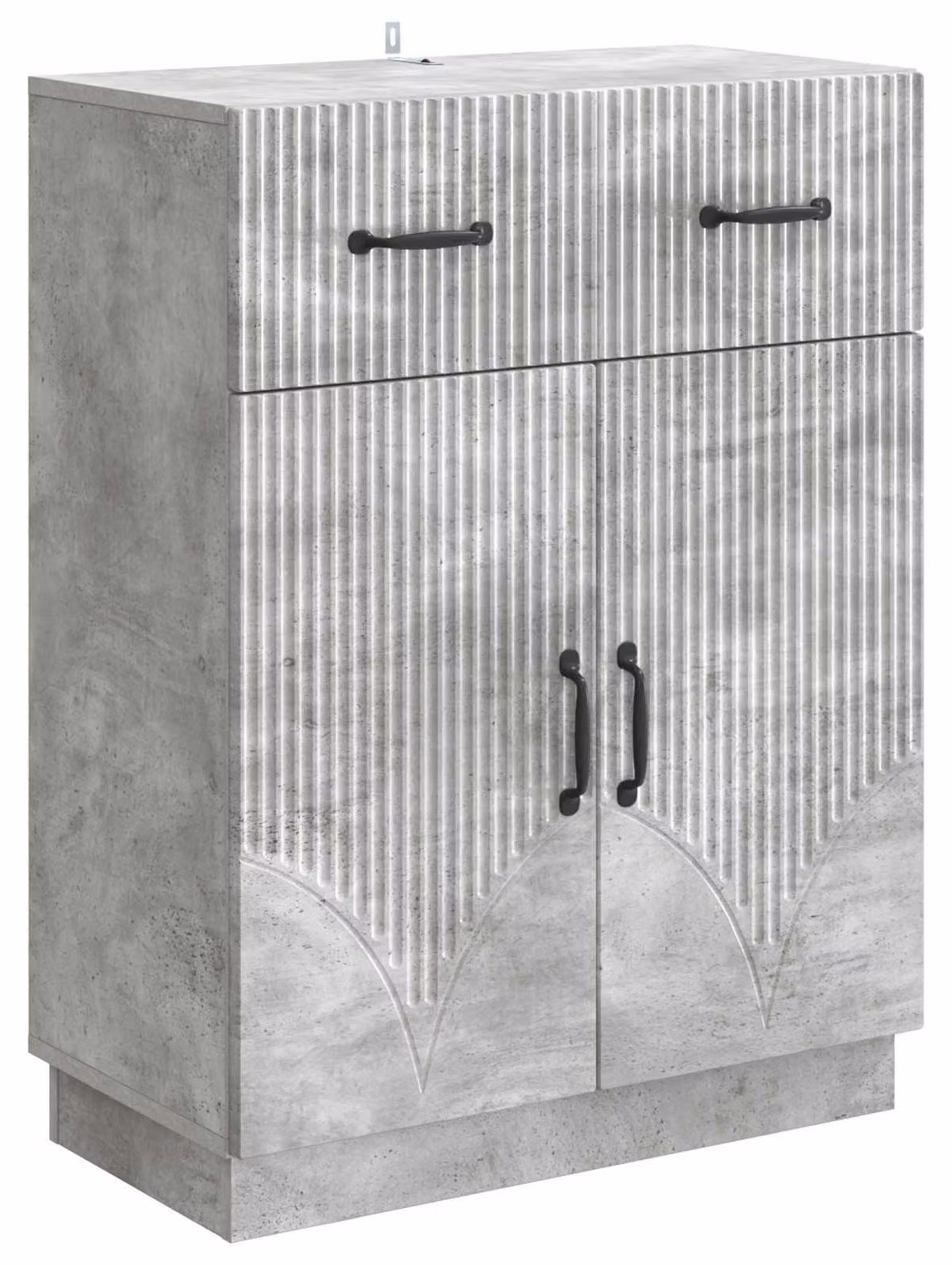 Credenza Grigio Cemento 66 x 34,5 x 87 cm Legno ingegnerizzato