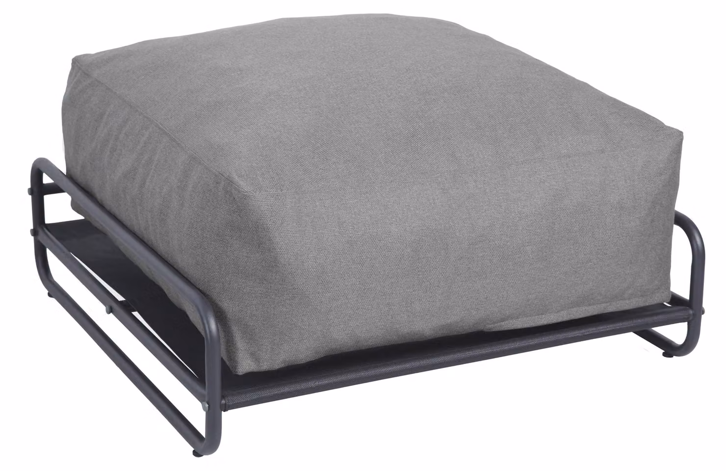 Pouf per arredo giardino modulare con struttura grigia - Oviala Mixi