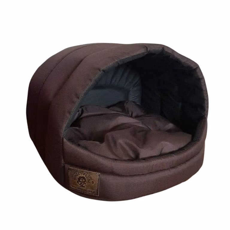 grotta per cani, cuccia per cani 34x40x39cm - marrone