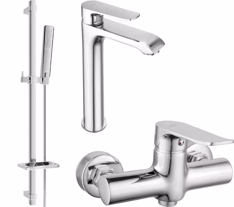 Mexen Pecos DQ72 set doccia, cromato - 72714DQ72-00