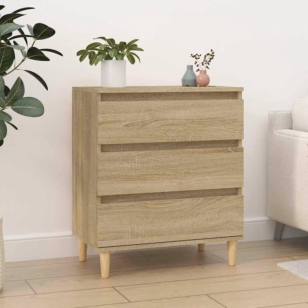 Credenza vidaXL in Legno Multistrato e MDF, Colore Rovere Sonoma, L 60 cm x P 35 cm x H 70 cm