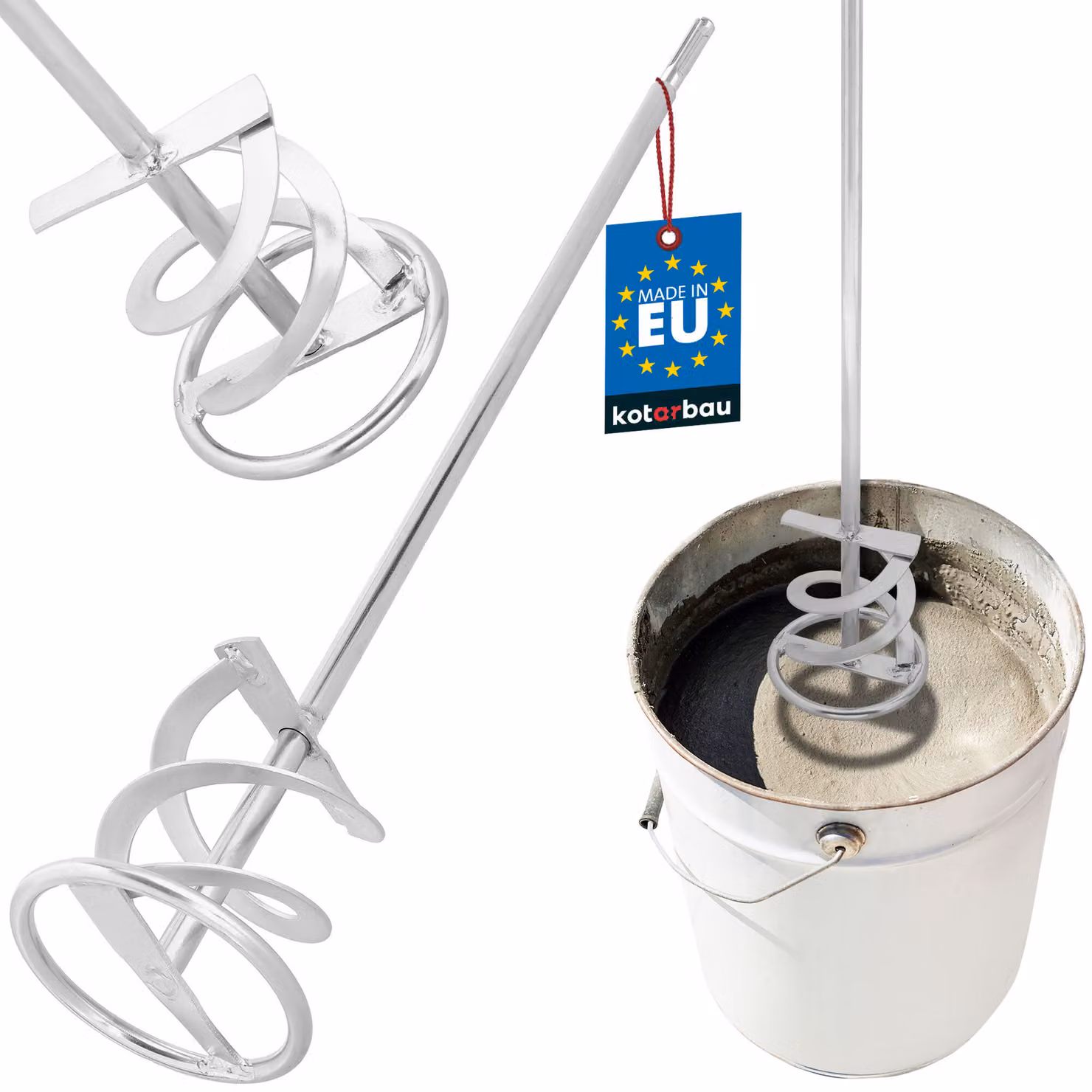 KOTARBAU® Agitatore per malta a spirale 120 mm SDS Plus per cemento intonaco vernici agitatore a cestello agitatore a spirale agitatore circolare agitatore per vernici agitatore a paletta agitatore per intonaco agitatore per gesso