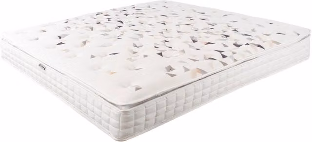 Materasso ibrido Angel Cerdà in lattice naturale e molle insacchettate a 7 zone con regolazione della temperatura, colore bianco, L: 160 cm, P: 200 cm