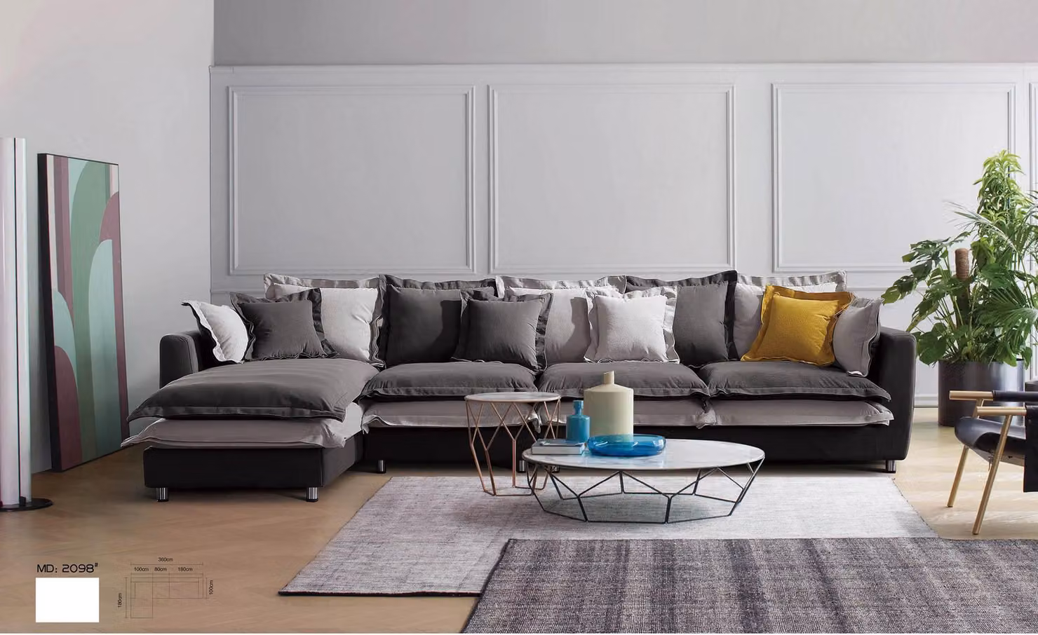 Eck Sofa Textil Sitz Polster Couch Garnitur Wohn Zimmer Landschaft Sofas Eck