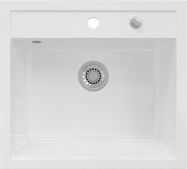 Lavello da cucina Valencia Bianco 56.5 x 51 cm Bergström