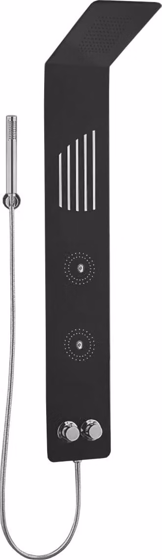 Mexen Navas pannello doccia, nero - 7627-02-70