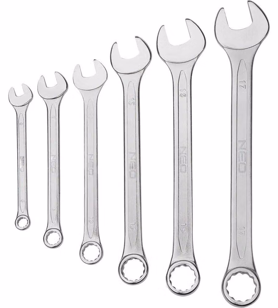 NEO TOOLS Chiavi aperte 6-19 mm, set di 8 pezzi.