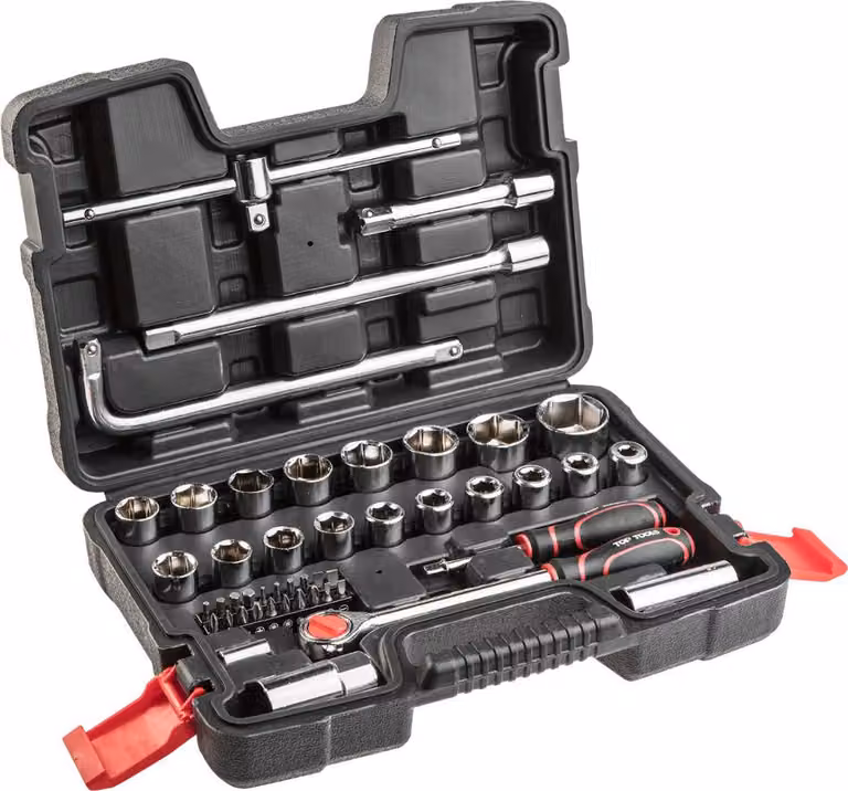 Top Tools Chiavi a bussola 1/4", 1/2", set di 47 pezzi.