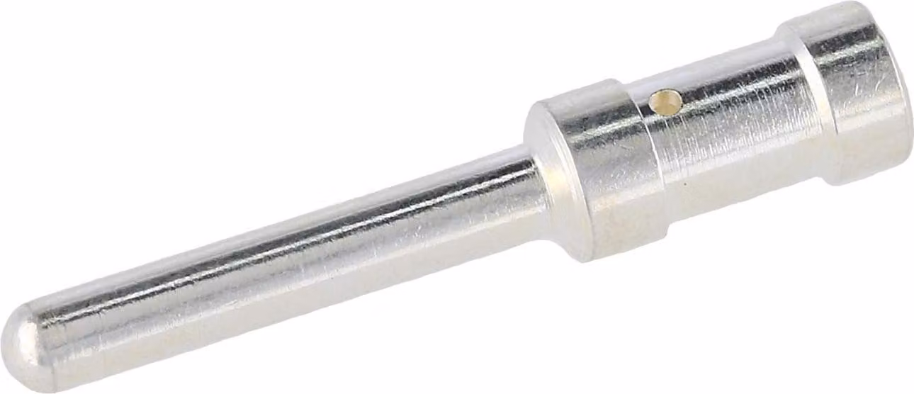 Connettore a crimpare HARTING E-Crimpkontakt, contatto (M) da 4 mm², AWG12, argento, 1 pezzo. Materiale: lega di rame. Quantità: 1 pezzo