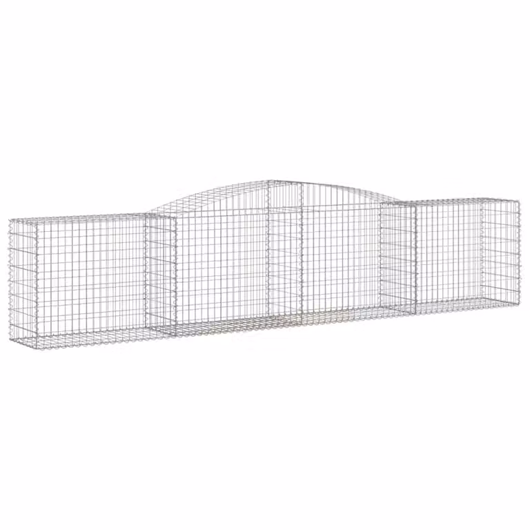 Cesto Gabbione ad Arco 400x50x80/100 cm Ferro Zincato